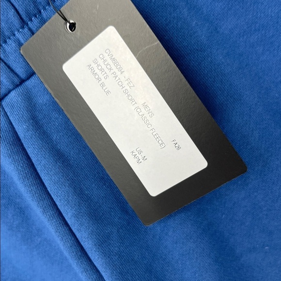 Converse All Star NWT Blue fleece Shorts men’s medium - Picture 3 of 9